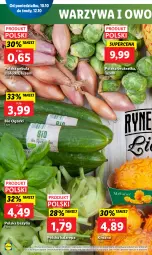 Gazetka promocyjna Lidl - GAZETKA - Gazetka - ważna od 12.10 do 12.10.2022 - strona 21 - produkty: Cebula, Warzywa, Cebula szalotka, Brukselka, Szal, Bazyl, Bazylia