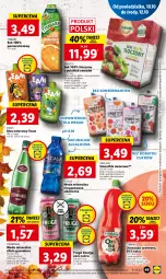Gazetka promocyjna Lidl - GAZETKA - Gazetka - ważna od 12.10 do 12.10.2022 - strona 52 - produkty: Sok, Por, Mus, Kaktus, Oranżada, Tymbark, Smoothie, Woda mineralna, Arbuz, Woda, Mango, Cisowianka