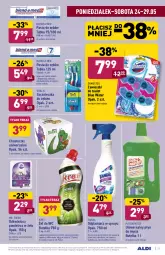 Gazetka promocyjna Aldi - Gazetka - ważna od 29.05 do 29.05.2021 - strona 21 - produkty: Domestos, Zawieszki, Szczoteczka do zębów, Pasta do zębów, Kret, Tera, Odplamiacz, Odświeżacz powietrza, Chusteczki, Putzmeister, Płyn do mycia, Szczoteczka