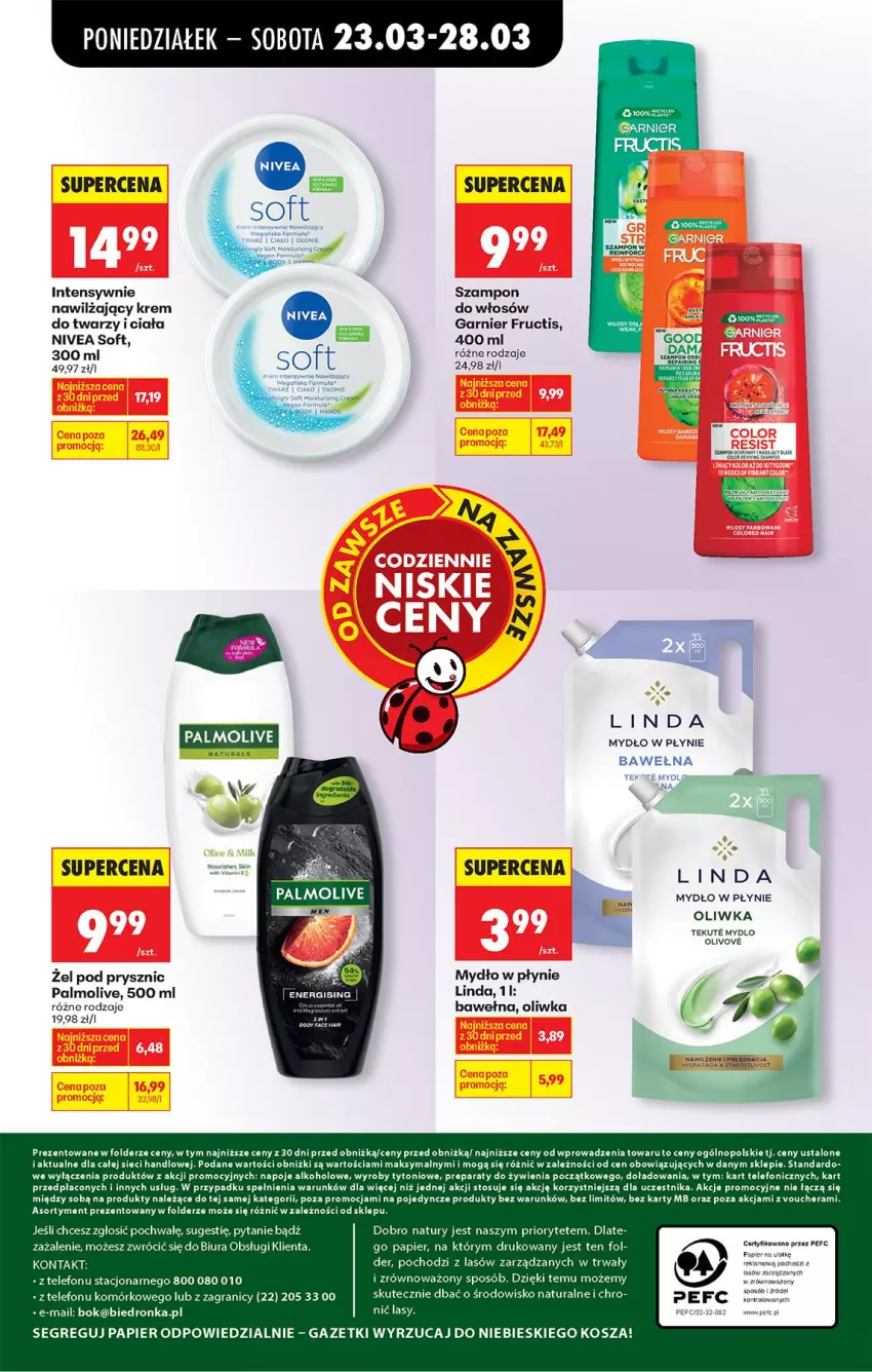 Gazetka promocyjna Biedronka - Od Poniedziałku - ważna 23.03 do 29.03.2026 - strona 101 - produkty: Acer, Fa, Fructis, Garnier, Gra, HP, Kosz, Mydło, Mydło w płynie, Napoje, Nivea, Palmolive, Papier, Szampon, Telefon, Wełna