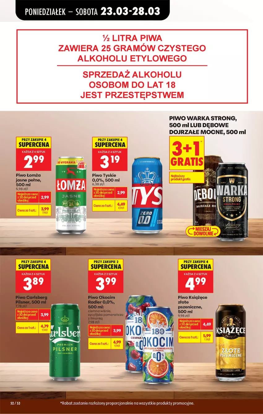 Gazetka promocyjna Biedronka - Od Poniedziałku - ważna 23.03 do 29.03.2026 - strona 74 - produkty: Fa, Książęce, Piwo, Por, Radler, Tyskie, Warka