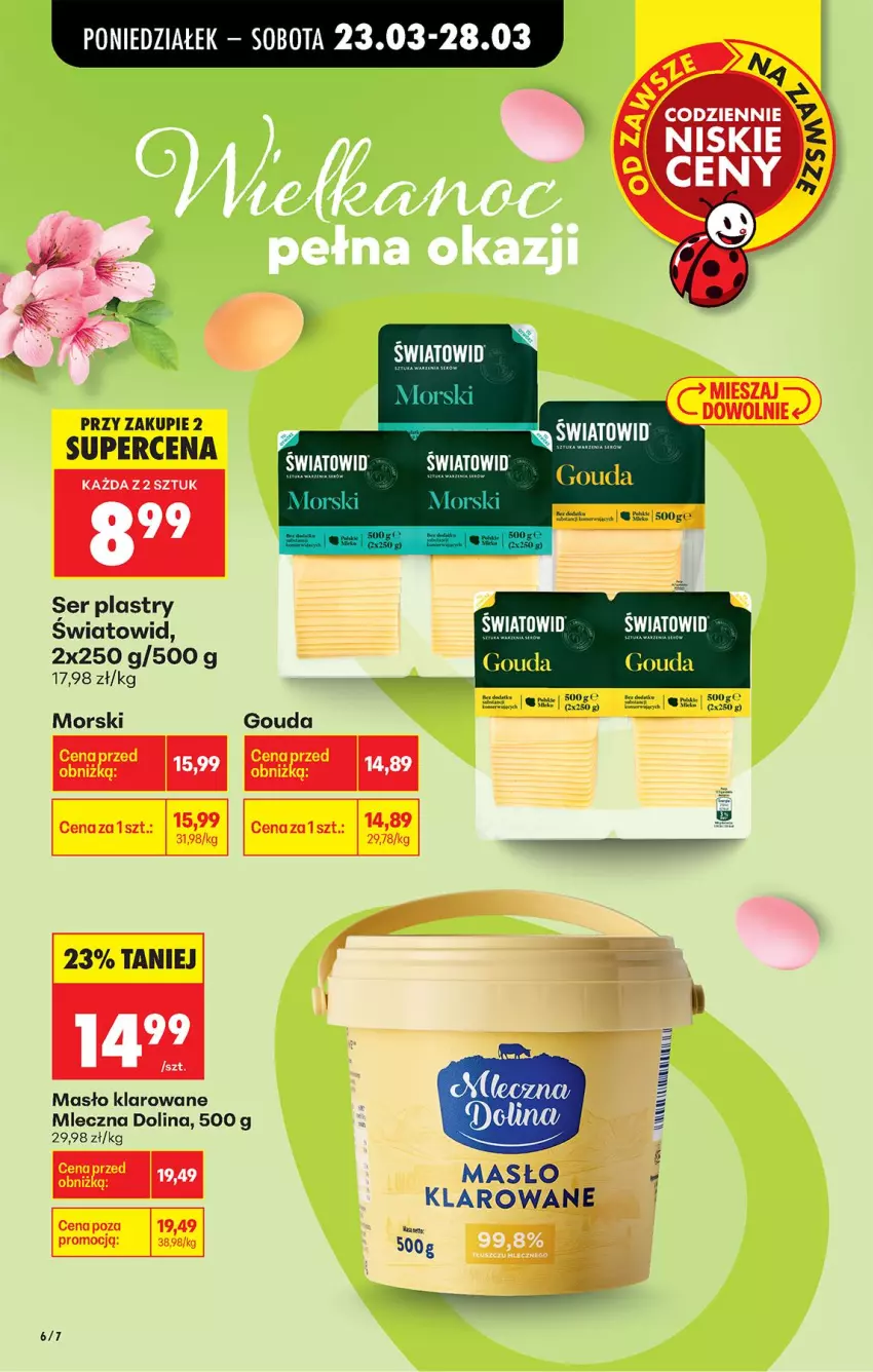 Gazetka promocyjna Biedronka - Od Poniedziałku - ważna 23.03 do 29.03.2026 - strona 8 - produkty: Gouda, Masło, Masło klarowane, Ser