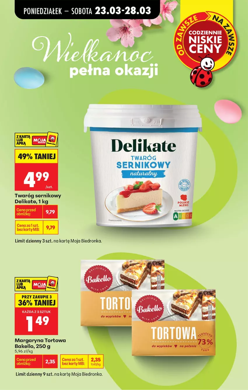 Gazetka promocyjna Biedronka - Od Poniedziałku - ważna 23.03 do 29.03.2026 - strona 9 - produkty: Margaryna, Ser, Twaróg