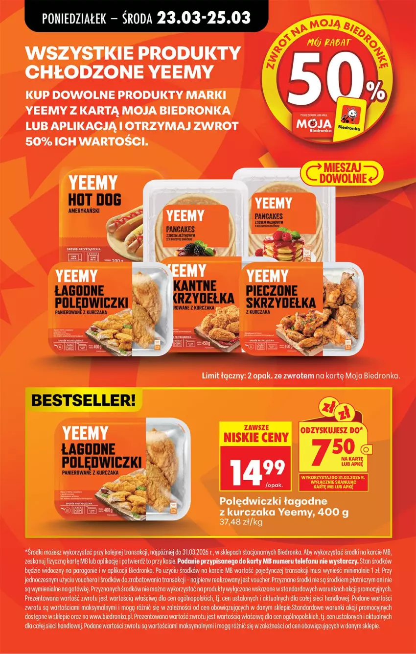Gazetka promocyjna Biedronka - Od Poniedziałku - ważna 23.03 do 29.03.2026 - strona 91 - produkty: Hot dog, Kurczak, Mus, Olej, Piec, Telefon, Tran