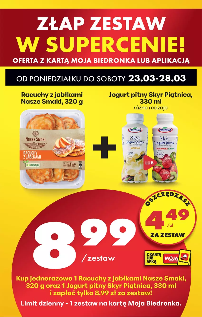 Gazetka promocyjna Biedronka - Od Poniedziałku - ważna 23.03 do 29.03.2026 - strona 96 - produkty: Jabłka, Jogurt, Jogurt pitny, Piątnica