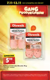 Gazetka promocyjna Biedronka - Od Czwartku - Gazetka - ważna od 13.11 do 13.11.2024 - strona 29 - produkty: Kiełbasa krakowska, Kiełbasa, Olewnik
