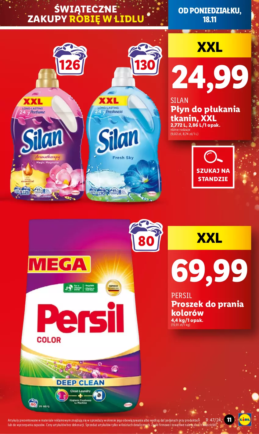 Gazetka promocyjna Lidl - GAZETKA - ważna 18.11 do 20.11.2024 - strona 13 - produkty: Persil, Płyn do płukania, Proszek do prania, Silan