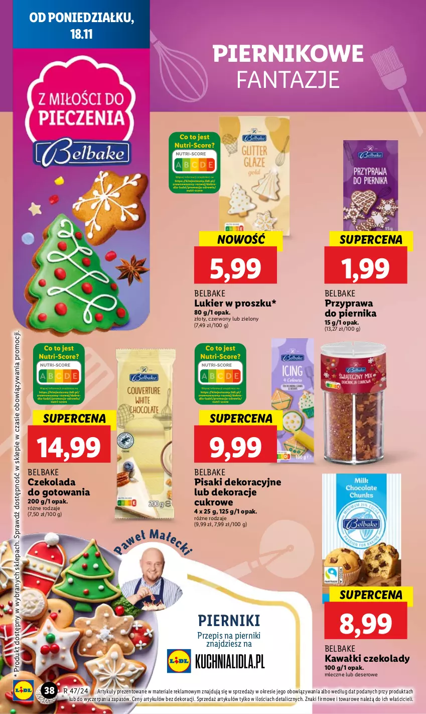 Gazetka promocyjna Lidl - GAZETKA - ważna 18.11 do 20.11.2024 - strona 44 - produkty: Czekolada, Deser, Fa, Fanta, Kawa, Piernik, Ser