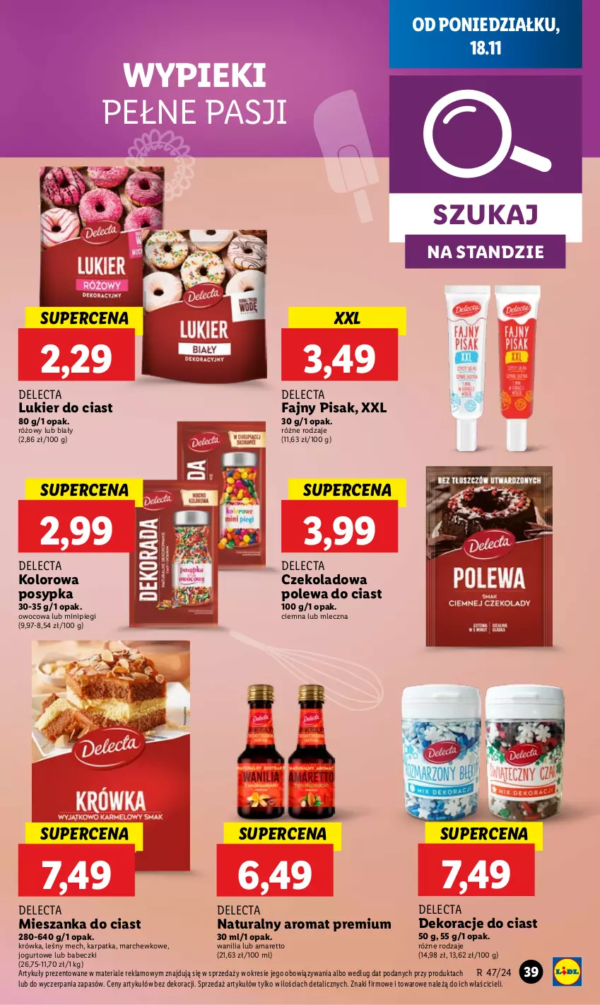 Gazetka promocyjna Lidl - GAZETKA - ważna 18.11 do 20.11.2024 - strona 45 - produkty: Babeczki, Delecta, Fa, Jogurt, Karp