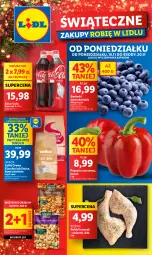 Gazetka promocyjna Lidl - GAZETKA - Gazetka - ważna od 20.11 do 20.11.2024 - strona 1 - produkty: Kurczak, Kawa ziarnista, Papryka czerwona, Papryka, Kawa, Coca-Cola, Lavazza