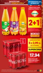 Gazetka promocyjna Lidl - GAZETKA - Gazetka - ważna od 20.11 do 20.11.2024 - strona 11 - produkty: Sok, Coca-Cola