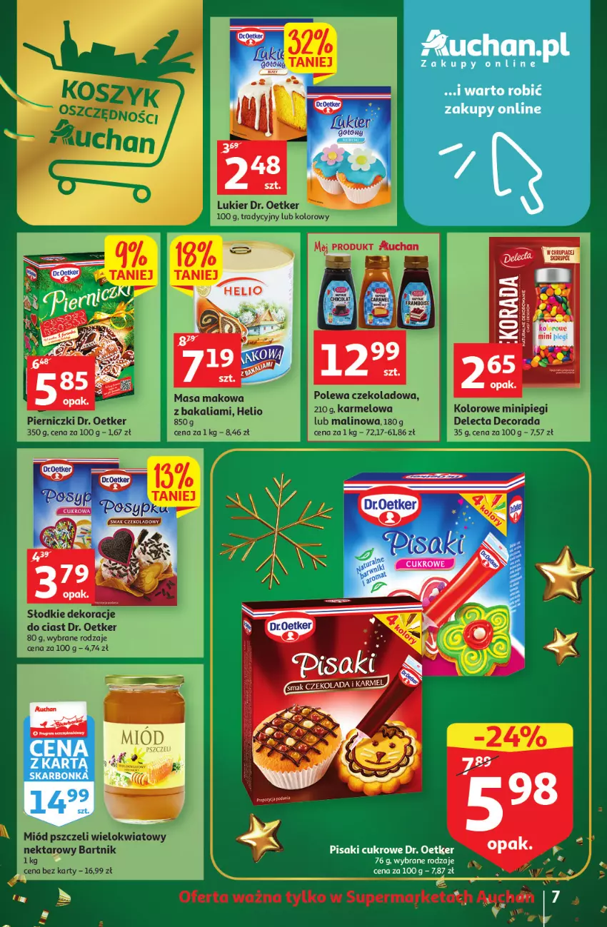 Gazetka promocyjna Auchan - Gazetka Magia Mikołajkowa Auchan Supermarket - ważna 01.12 do 07.12.2022 - strona 7 - produkty: Czekolada, Dr. Oetker, Laur, Mola