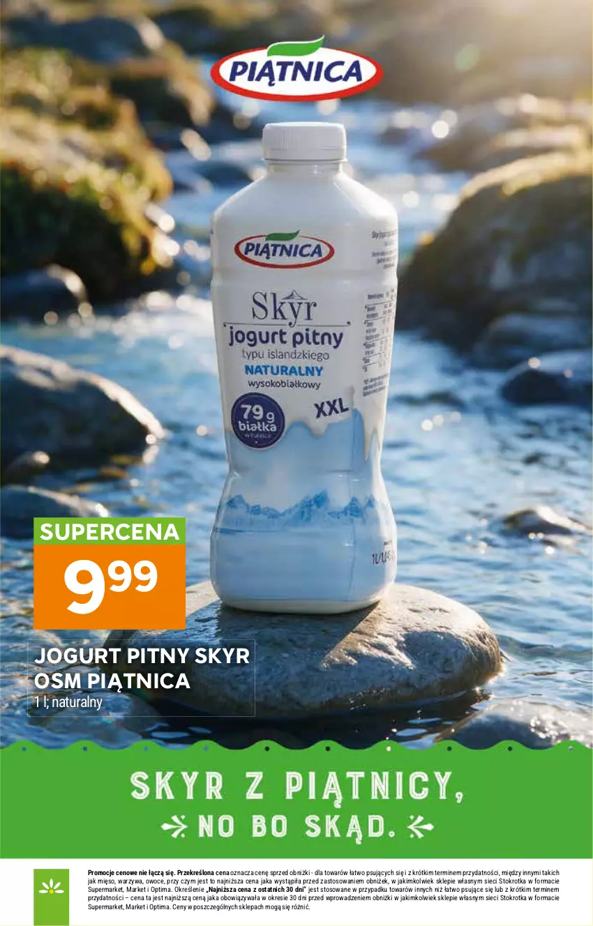 Gazetka promocyjna Stokrotka - Supermarket - ważna 22.10 do 28.10.2026 - strona 23 - produkty: Jogurt, Jogurt pitny, Mięso, Optima, Owoce, Piątnica, Warzywa