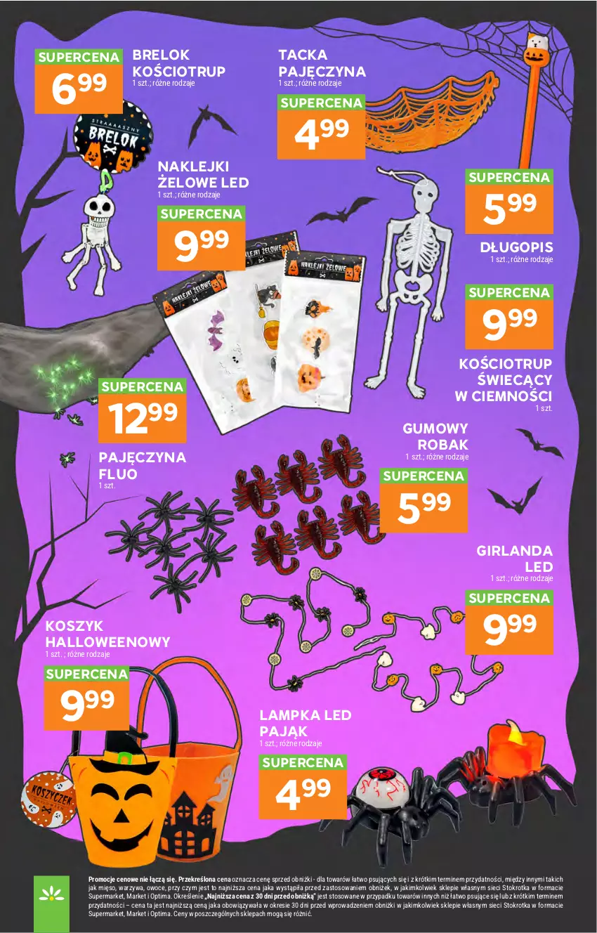 Gazetka promocyjna Stokrotka - Supermarket - ważna 22.10 do 28.10.2026 - strona 53 - produkty: Długopis, Girlanda, Klej, Kosz, Mięso, Optima, Owoce, Warzywa