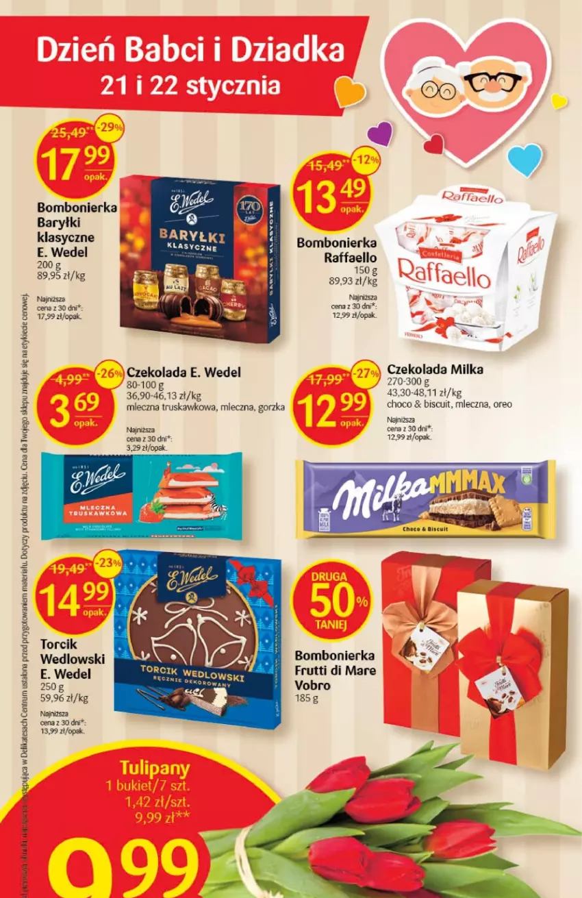 Gazetka promocyjna Delikatesy Centrum - Gazetka DC03 - ważna 19.01 do 25.01.2023 - strona 22 - produkty: Baryłki, Czekolada, E. Wedel, Fa, Milka, Oreo, Raffaello, Rum