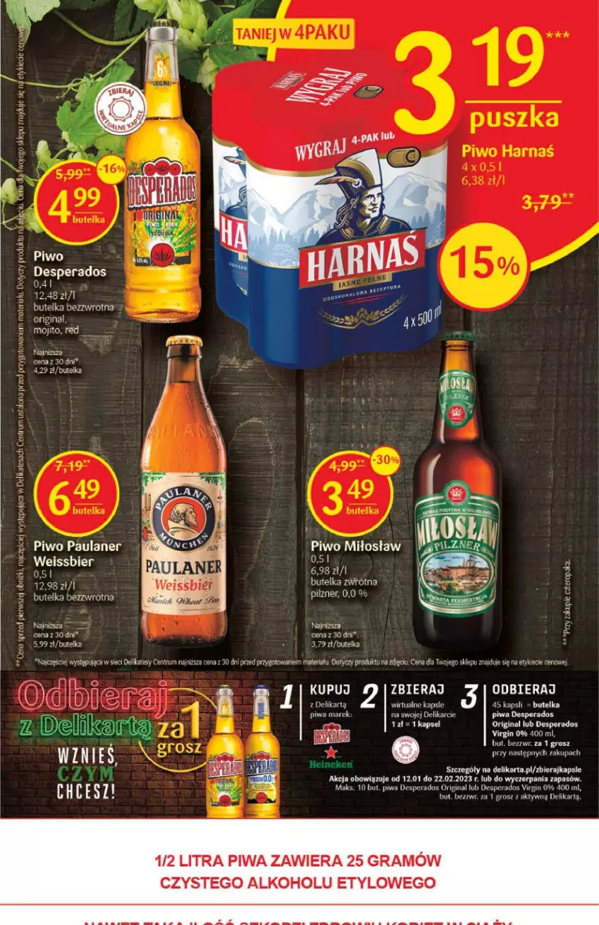 Gazetka promocyjna Delikatesy Centrum - Gazetka DC03 - ważna 19.01 do 25.01.2023 - strona 29 - produkty: Fa, Fortuna, Gin, Gra, Piwa, Piwo, Rum, Sati