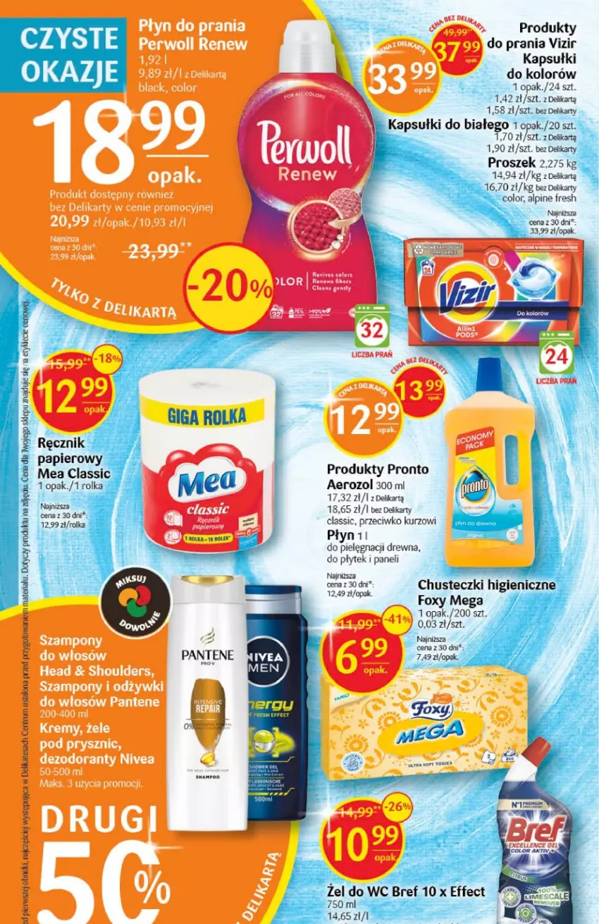 Gazetka promocyjna Delikatesy Centrum - Gazetka DC03 - ważna 19.01 do 25.01.2023 - strona 30 - produkty: Chusteczki, Foxy, Pantene, Papier, Pronto, Ręcznik, Rum, Vizir