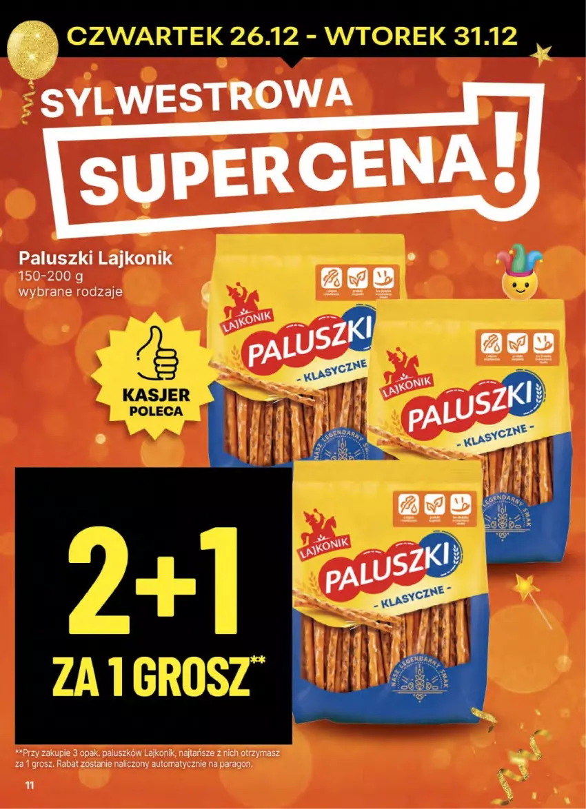 Gazetka promocyjna Delikatesy Centrum - NOWA GAZETKA Delikatesy Centrum od 26 grudnia! 26-31.12.2024 - ważna 26.12 do 31.12.2024 - strona 11 - produkty: Lajkonik