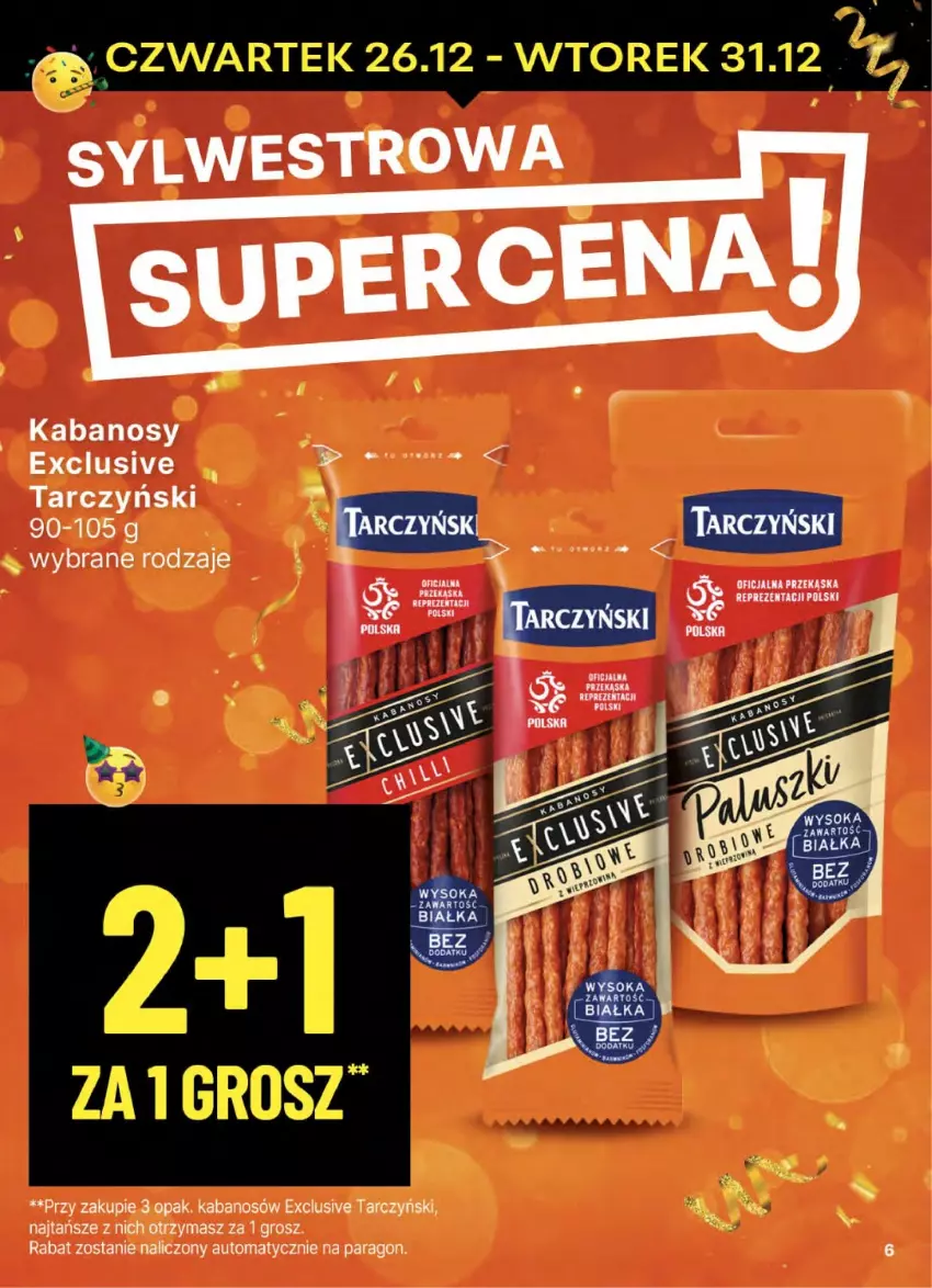 Gazetka promocyjna Delikatesy Centrum - NOWA GAZETKA Delikatesy Centrum od 26 grudnia! 26-31.12.2024 - ważna 26.12 do 31.12.2024 - strona 6 - produkty: Dell, Kabanos, Tarczyński