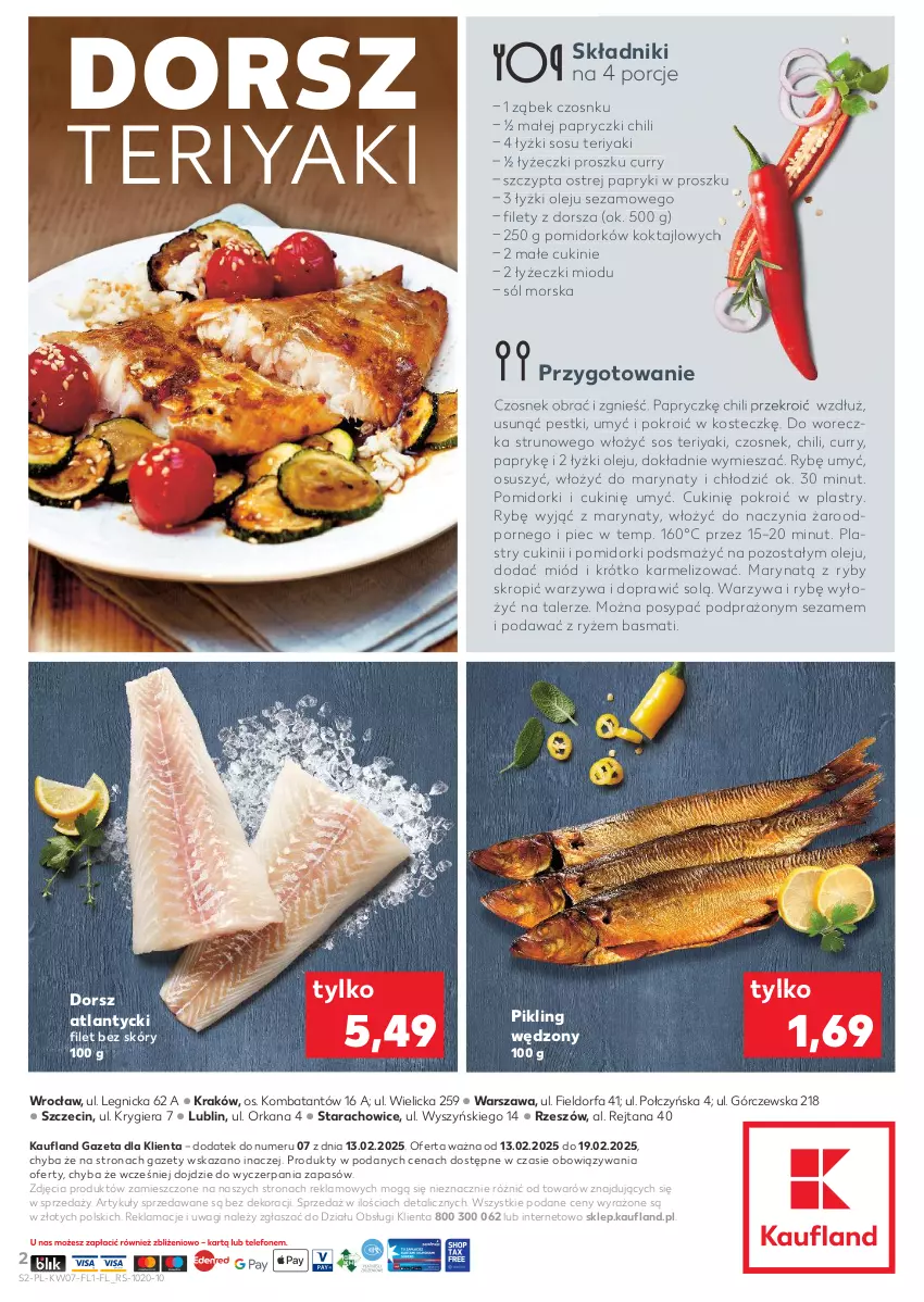 Gazetka promocyjna Kaufland - Kaufland - ważna 13.02 do 19.02.2025 - strona 2 - produkty: Czosnek, Dorsz, Fa, Miód, Olej, Orka, Piec, Pomidorki, Por, Ryż, Sezam, Sól, Sos, Talerz, Wagi, Warzywa