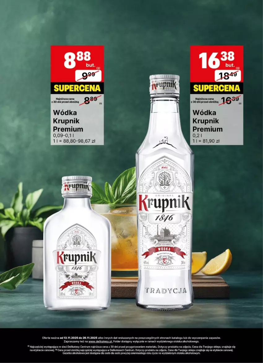 Gazetka promocyjna Delikatesy Centrum - Delibarek DC46-DC47 - ważna 13.11 do 26.11.2025 - strona 12 - produkty: Krupnik, Rama, Rum, Wódka