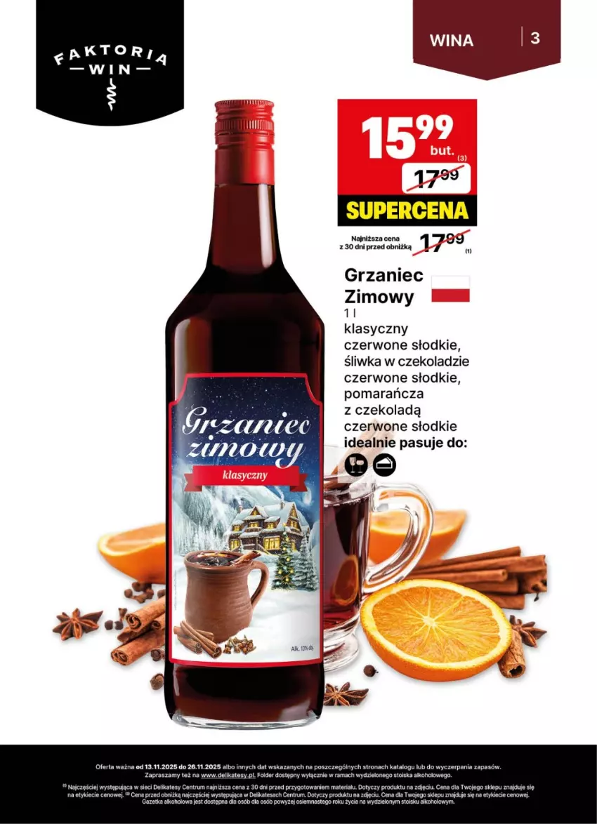 Gazetka promocyjna Delikatesy Centrum - Delibarek DC46-DC47 - ważna 13.11 do 26.11.2025 - strona 3 - produkty: Rama, Rum