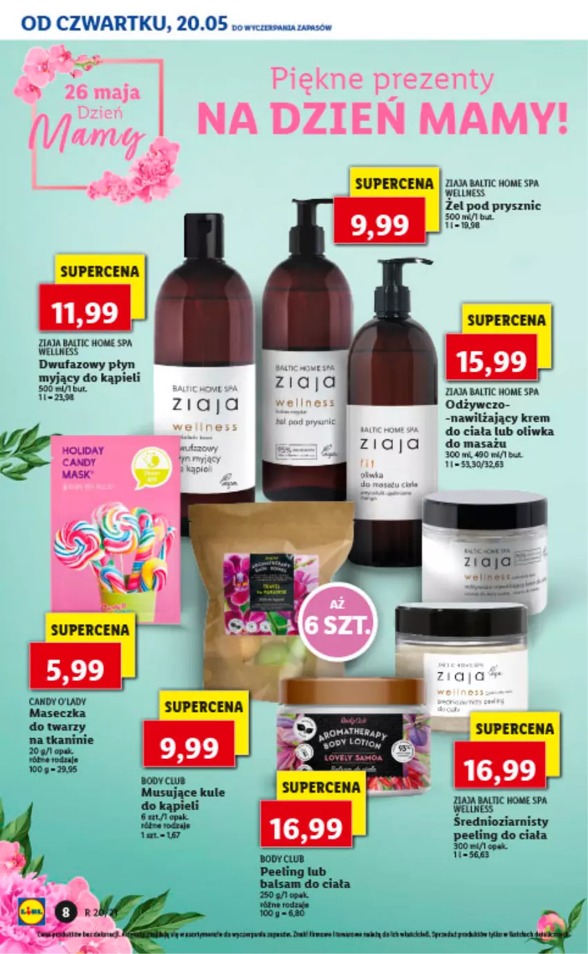 Gazetka promocyjna Lidl - KATALOG KOSMETYCZNY DROGERII LIDLA - ważna 20.05 do 26.05.2021 - strona 8 - produkty: Anew, Fa, Mus, Peeling, Top, Ziaja