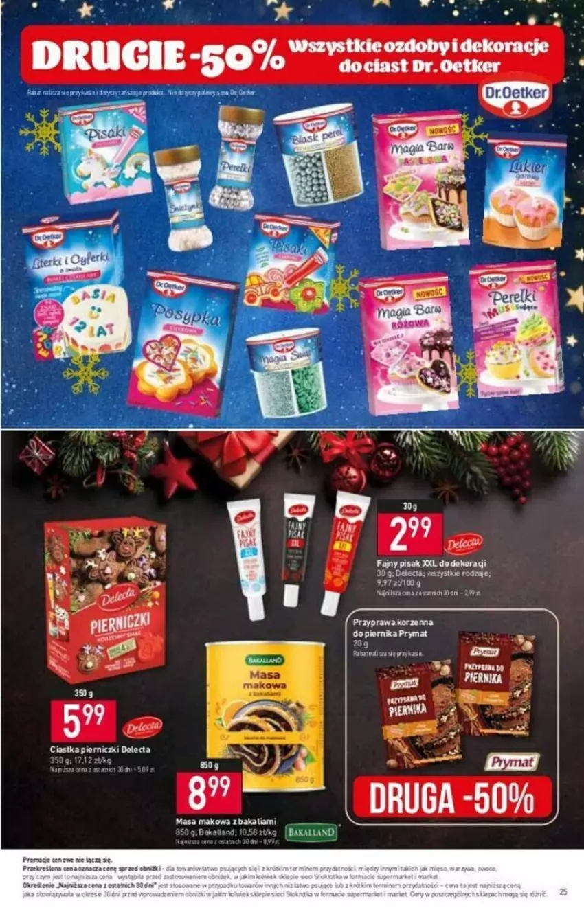 Gazetka promocyjna Stokrotka - ważna 14.12 do 19.12.2023 - strona 18 - produkty: Bakalland, Delecta, Dr. Oetker, Fa, Piernik, Prymat, Tera