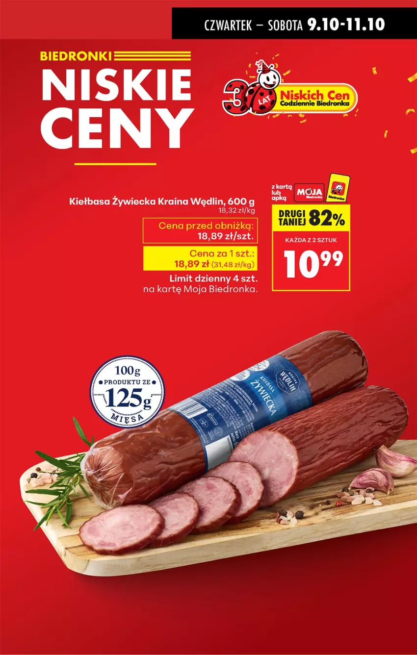 Gazetka promocyjna Biedronka - Od Czwartku - ważna 09.10 do 15.10.2025 - strona 11 - produkty: Kiełbasa