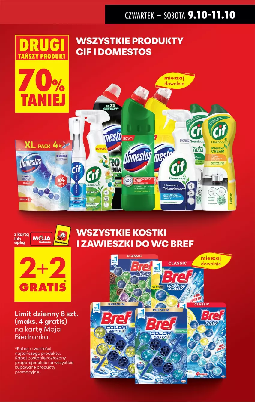 Gazetka promocyjna Biedronka - Od Czwartku - ważna 09.10 do 15.10.2025 - strona 19 - produkty: Bref, Cif, Domestos, Fa, Gra, Por, Zawieszki