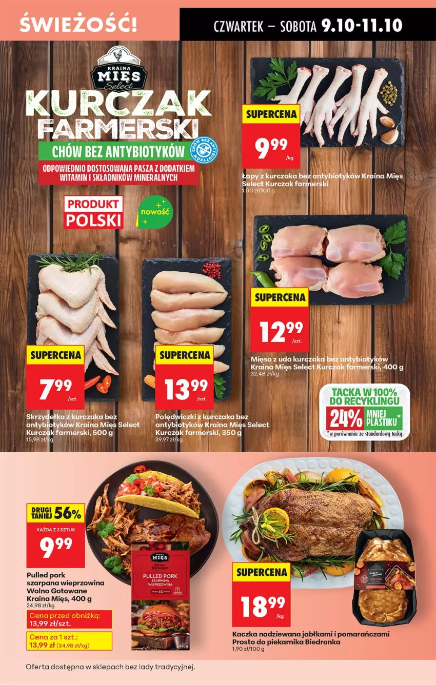 Gazetka promocyjna Biedronka - Od Czwartku - ważna 09.10 do 15.10.2025 - strona 31 - produkty: Fa, Jabłka, Kaczka, Kurczak, Mięso, Piekarnik, Por, Wieprzowina