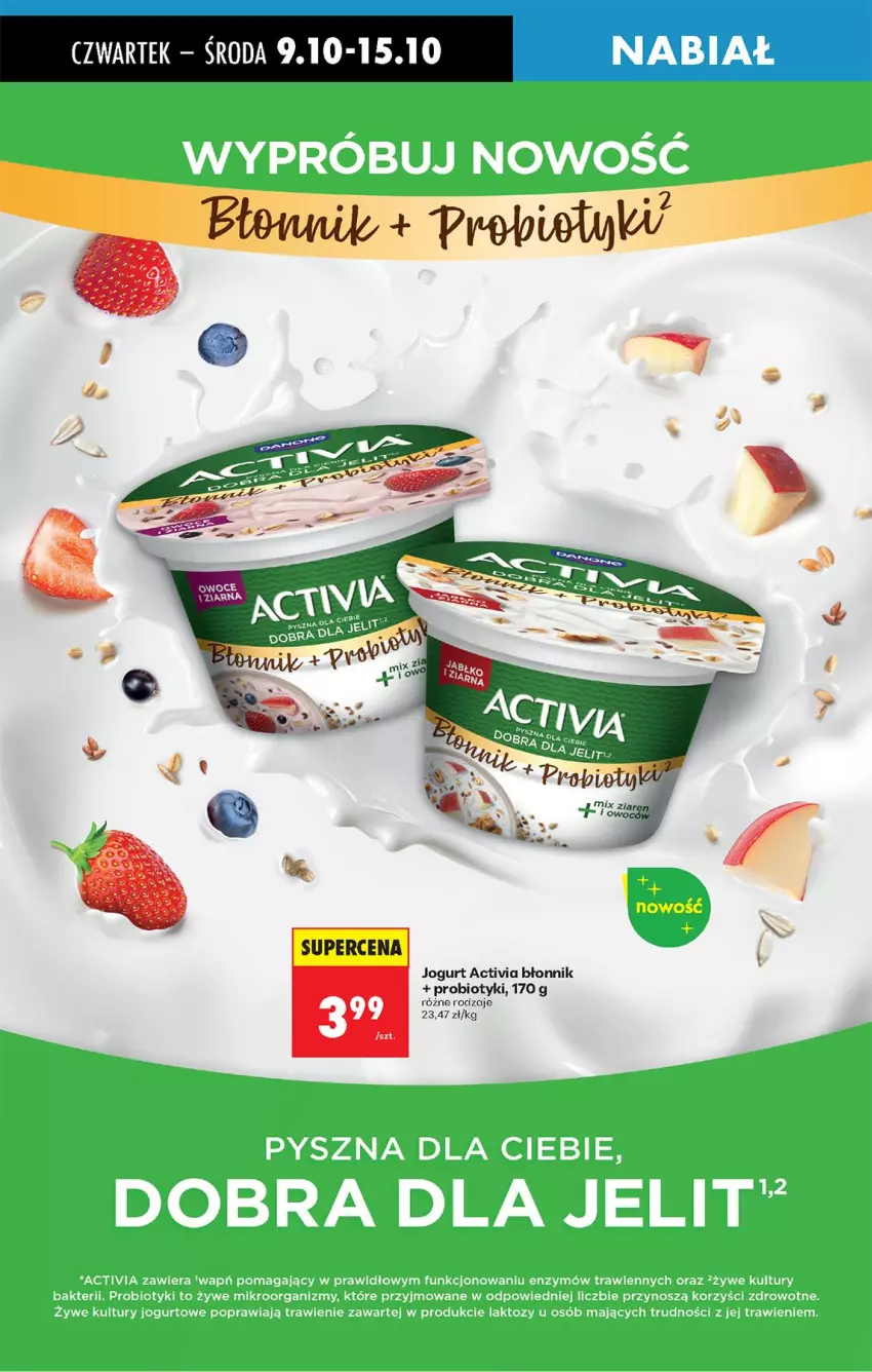 Gazetka promocyjna Biedronka - Od Czwartku - ważna 09.10 do 15.10.2025 - strona 50 - produkty: Activia, Jogurt, Probiotyk