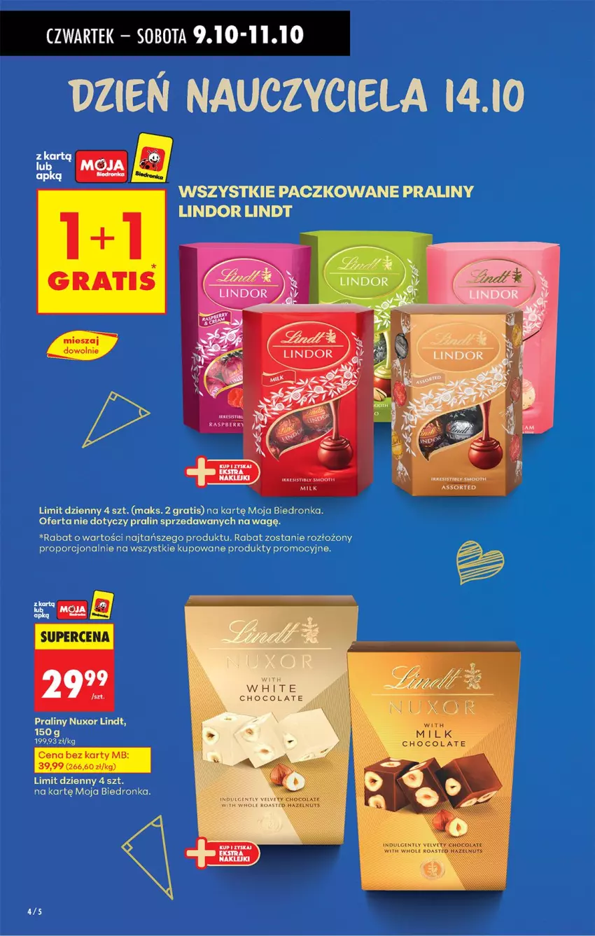 Gazetka promocyjna Biedronka - Od Czwartku - ważna 09.10 do 15.10.2025 - strona 6 - produkty: Fa, Gra, Klej, Lindor, Lindt, Por, Praliny