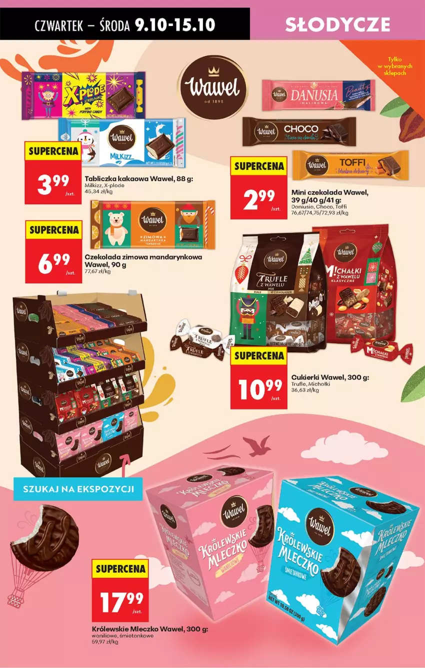 Gazetka promocyjna Biedronka - Od Czwartku - ważna 09.10 do 15.10.2025 - strona 61 - produkty: Cukier, Cukierki, Czekolada, Kakao, Królewski, Królewskie Mleczko, Michałki, Mleczko, Wawel