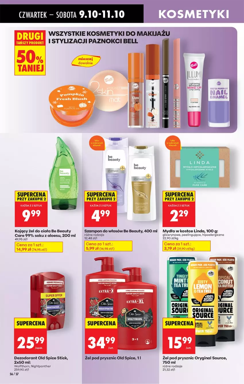 Gazetka promocyjna Biedronka - Od Czwartku - ważna 09.10 do 15.10.2025 - strona 70 - produkty: Be Be, Dezodorant, Gin, Mydło, Old Spice, Peeling, Sok, Szampon
