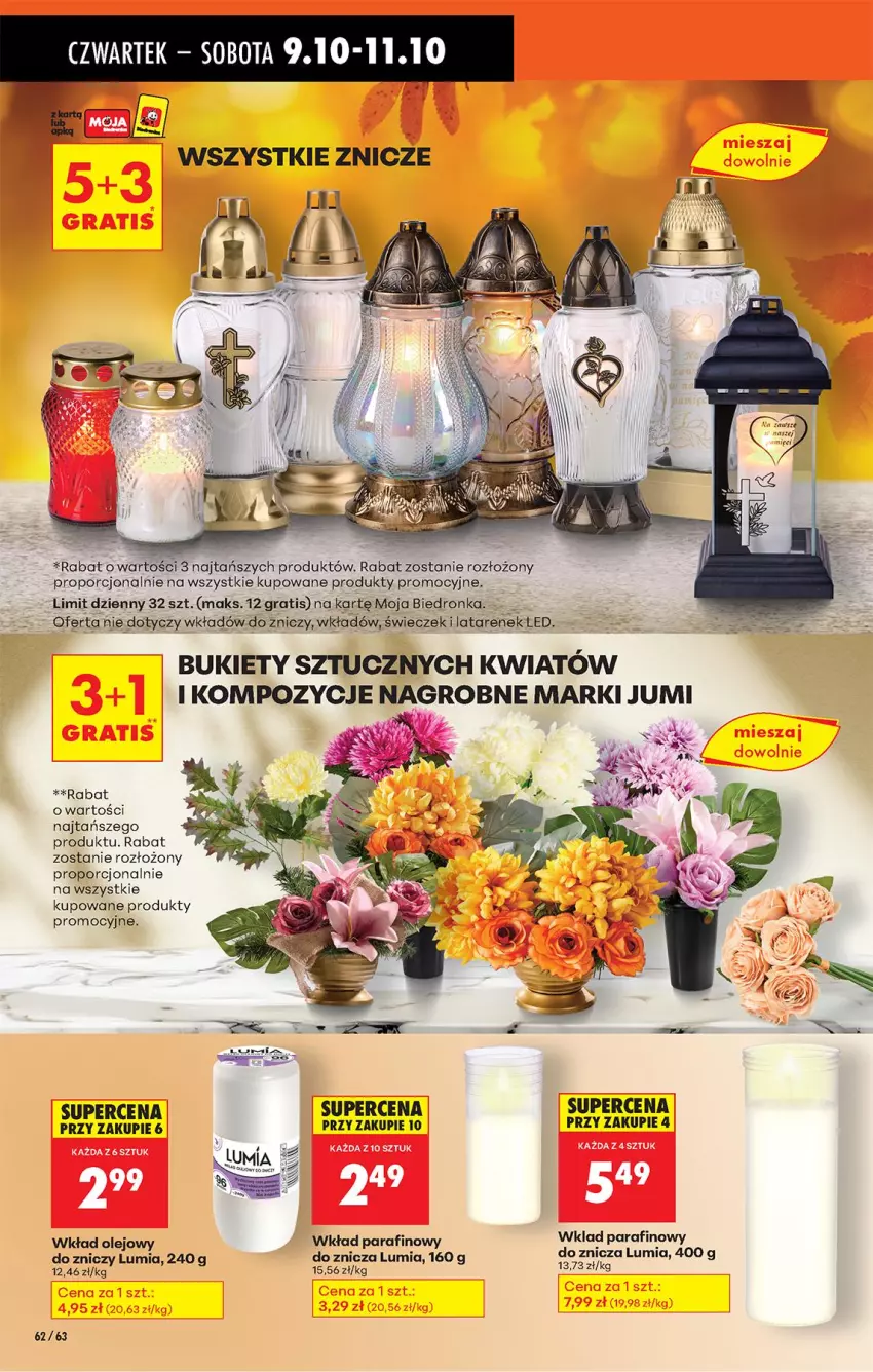 Gazetka promocyjna Biedronka - Od Czwartku - ważna 09.10 do 15.10.2025 - strona 76 - produkty: Bukiet, Gra, Olej, Por, Wkład olejowy, Znicz