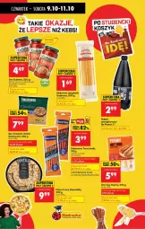Gazetka promocyjna Biedronka - Od Czwartku - Gazetka - ważna od 15.10 do 15.10.2025 - strona 57 - produkty: Makaron, Cheddar, Sos, Ser, Tarczyński, Pizza, Spaghetti, Kabanos, Obrus, Napój