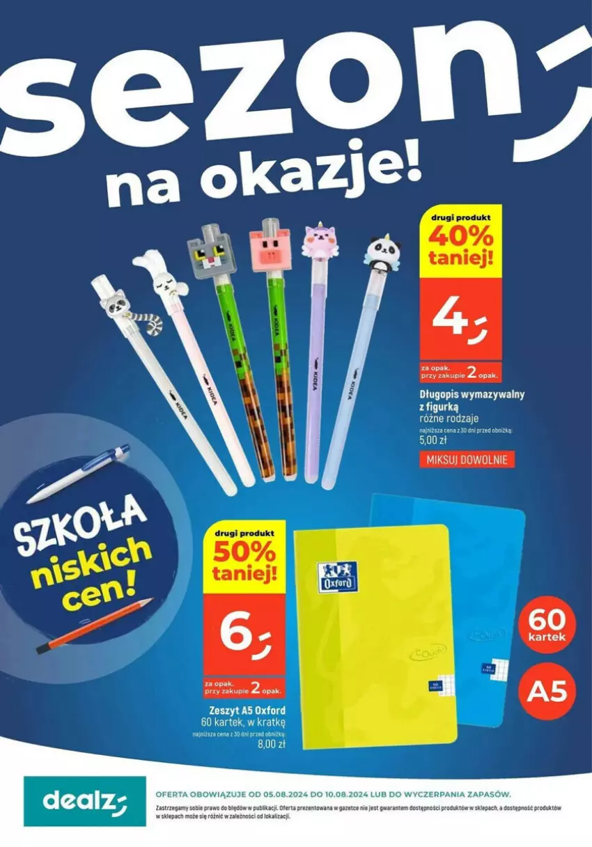 Gazetka promocyjna Dealz - ważna 05.08 do 11.08.2024 - strona 1 - produkty: Długopis