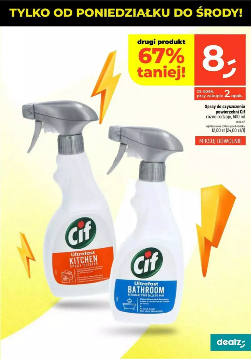 Gazetka promocyjna Dealz - ważna 05.08 do 11.08.2024 - strona 7 - produkty: Cif, Fa, Spray do czyszczenia