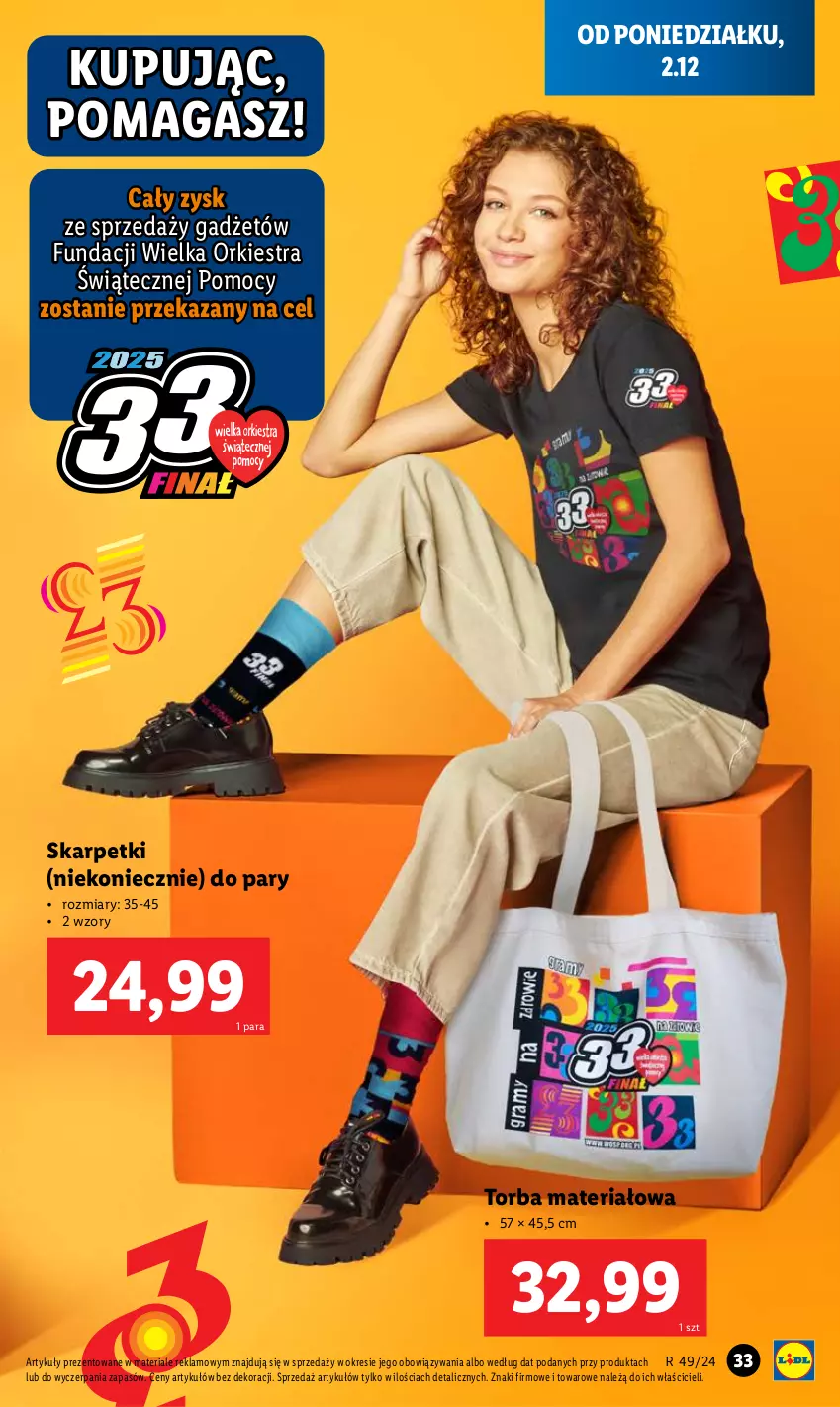 Gazetka promocyjna Lidl - GAZETKA - ważna 02.12 do 07.12.2024 - strona 37 - produkty: Karp, Skarpetki, Torba