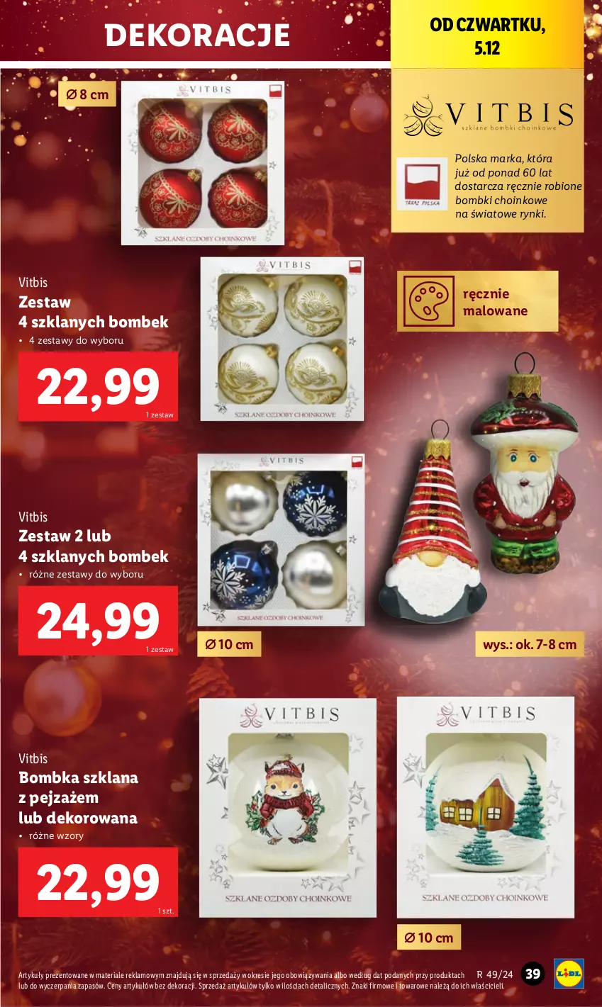 Gazetka promocyjna Lidl - GAZETKA - ważna 02.12 do 07.12.2024 - strona 43 - produkty: Bombki, LANA