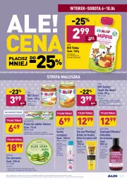 Gazetka promocyjna Aldi - ALE! CENA - Gazetka - ważna od 11.04 do 11.04.2021 - strona 15 - produkty: HiPP, Marchewka, Sos, Ser, Ryż, Rum, Mus, Eveline, Aquafresh, Pasta do zębów, Senses, Królik, Tera, Serum, Schauma, Szampon, Peeling, Danie dla dzieci, Dzieci, Deser, Odżywka, Suchy szampon, Maska, Fa
