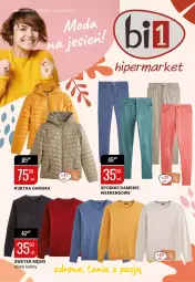 Gazetka promocyjna Bi1 - Gazetka - ważna od 28.09 do 28.09.2021 - strona 1 - produkty: Sweter, Kurtka, Moda, Spodnie