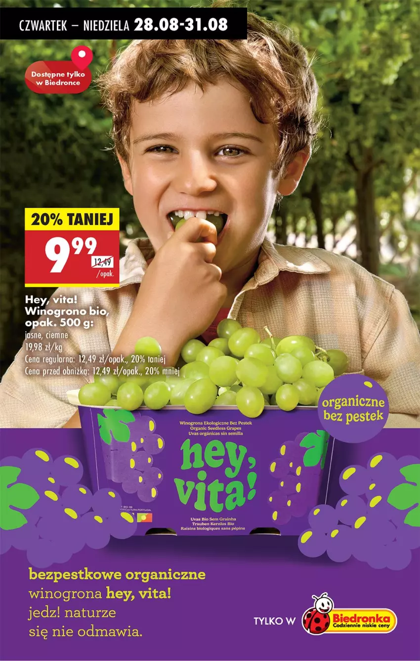 Gazetka promocyjna Biedronka - Od Czwartku - ważna 28.08 do 03.09.2025 - strona 23 - produkty: Gra, Ser, Stek, Wino, Winogrona
