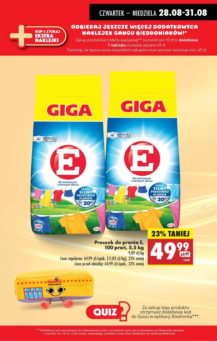 Gazetka promocyjna Biedronka - Od Czwartku - ważna 28.08 do 03.09.2025 - strona 45 - produkty: Fa, Proszek do prania