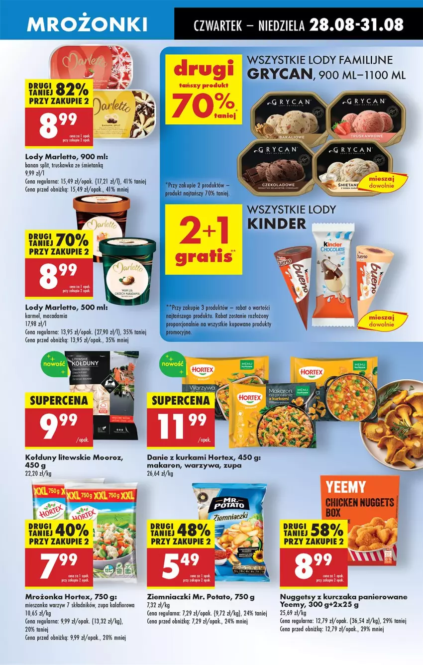 Gazetka promocyjna Biedronka - Od Czwartku - ważna 28.08 do 03.09.2025 - strona 47 - produkty: Fa, Gry, Hortex, Kalafior, Kurczak, Lody, Makaron, Mieszanka warzyw, Warzywa, Zupa, Zupa kalafiorowa