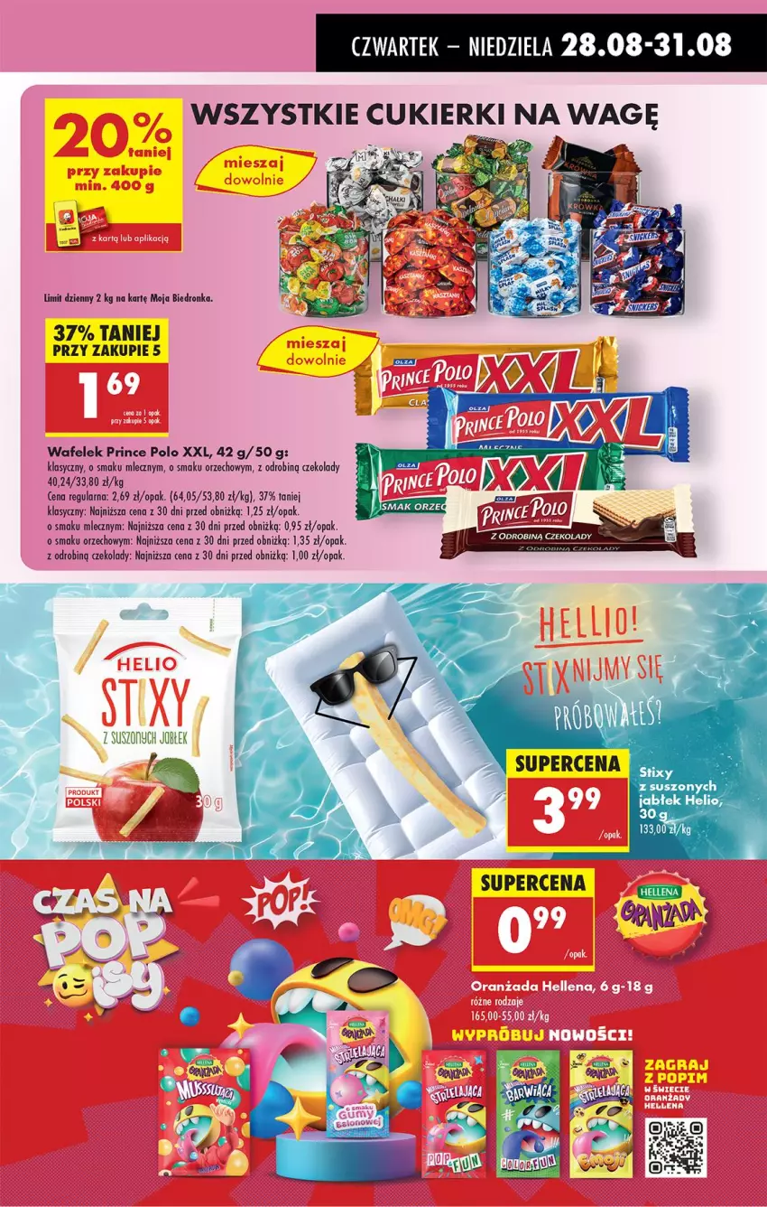 Gazetka promocyjna Biedronka - Od Czwartku - ważna 28.08 do 03.09.2025 - strona 53 - produkty: Cukier, Cukierki, Helio, Prince Polo, Wafelek