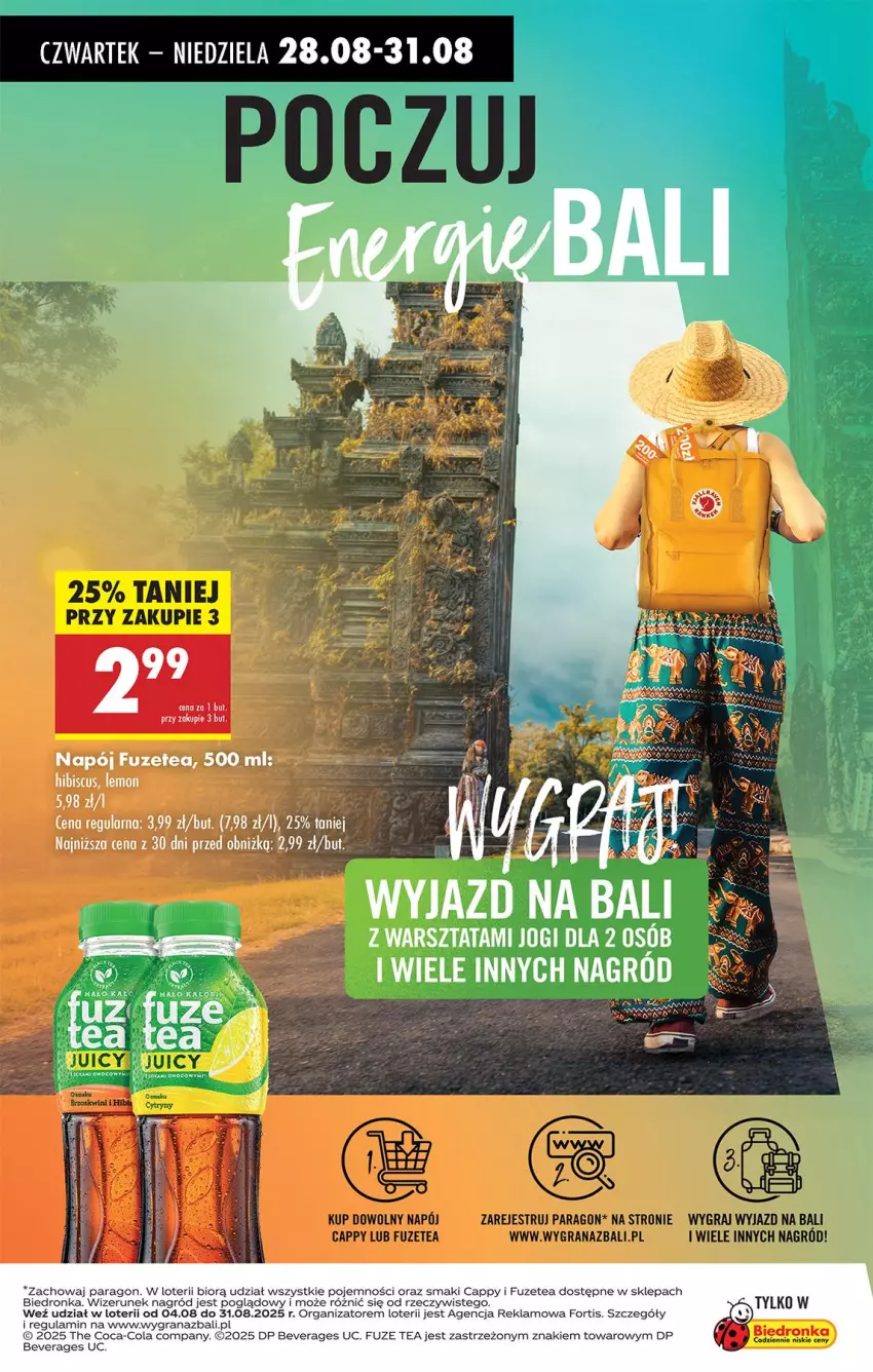 Gazetka promocyjna Biedronka - Od Czwartku - ważna 28.08 do 03.09.2025 - strona 58 - produkty: Cappy, Coca-Cola, Gra, Napój