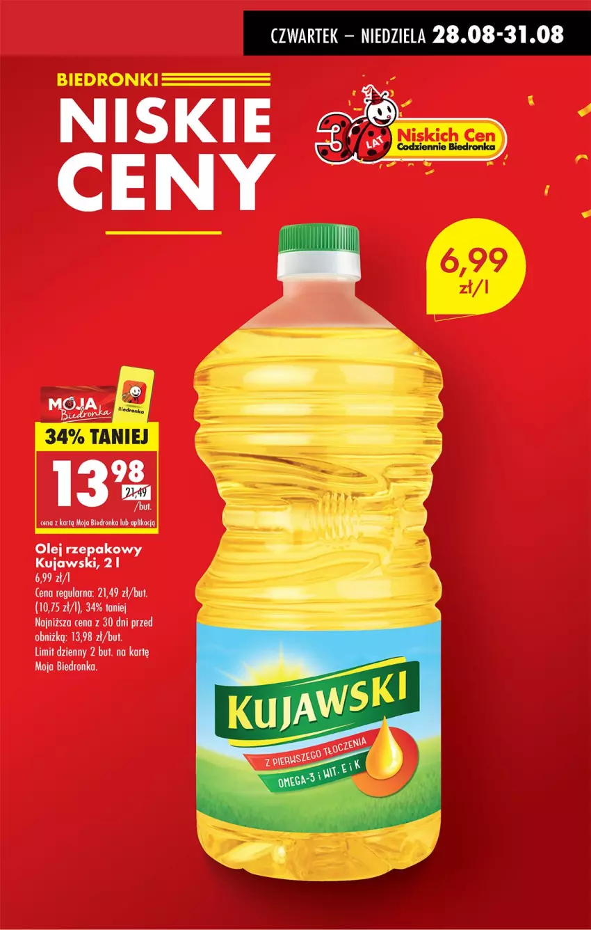 Gazetka promocyjna Biedronka - Od Czwartku - ważna 28.08 do 03.09.2025 - strona 7 - produkty: Olej