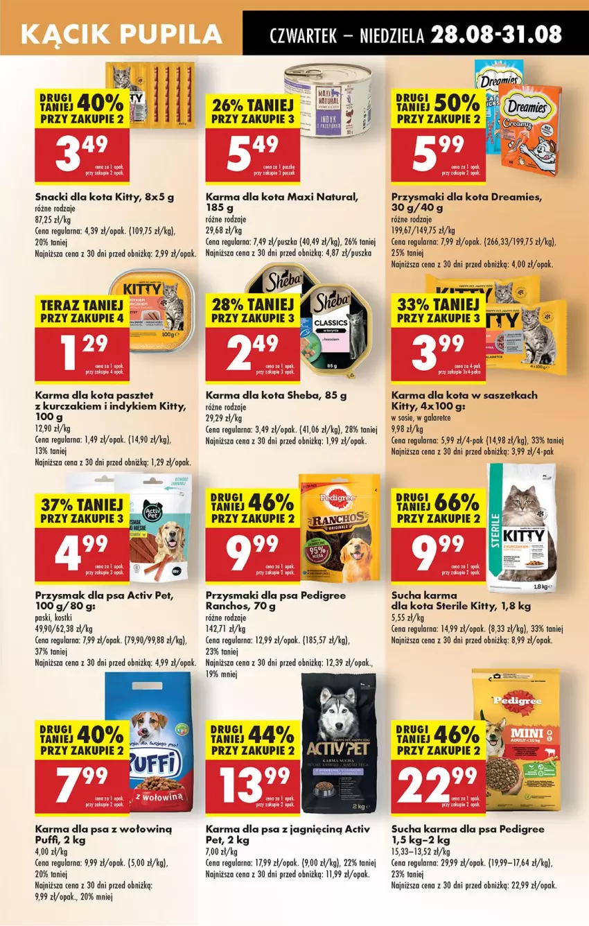 Gazetka promocyjna Biedronka - Od Czwartku - ważna 28.08 do 03.09.2025 - strona 73 - produkty: Fa, Gala, Kurczak, Pasztet, Pedigree, Por, Przysmak dla psa, Przysmaki, Puf, Sheba, Sos, Sucha karma